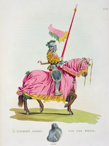 Un cavaliere armato per il legame, 1512, inciso da W. Maddocks, da 